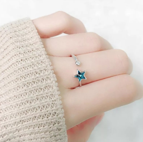 New deep sea blue five pointed star openin… - Picture 4 of 7